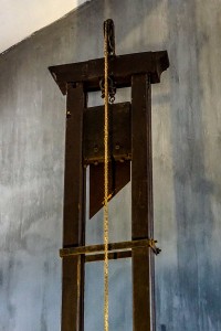 La sinistre guillotine à la Canebière