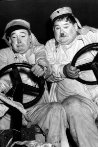 Laurel et Hardy à l'hôtel Bristol et le cinéma érotique l’Écran